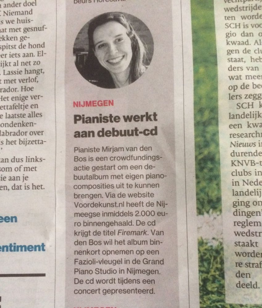 In de krant