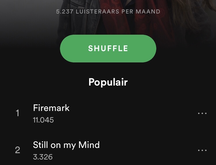 “Firemark” meer dan 11.000 streams op Spotify